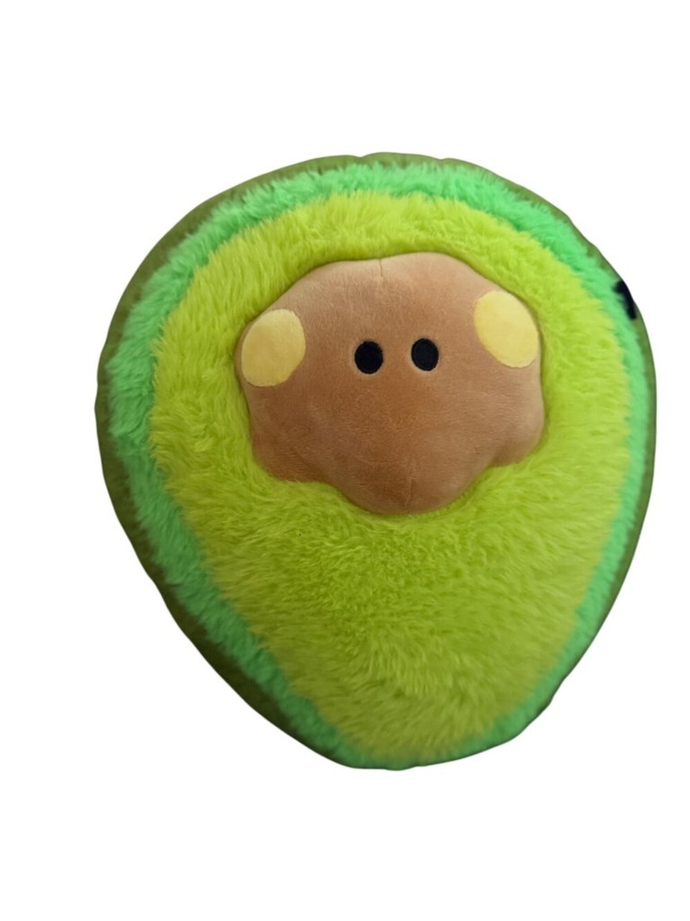 BT21 Shooky & Cooky Double Sided Avocado-Shaped Plush Toy With Reversible Faces - Picture 4 of 8